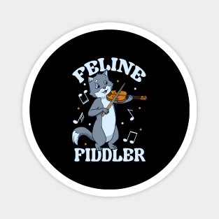 Feline Fiddler - Cat at the violin Magnet